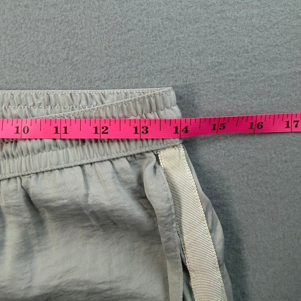Aerie Gray Lounge Pants XS Satin Side Stripe Jogger Sporty Minimalist Chic - Picture 8 of 11